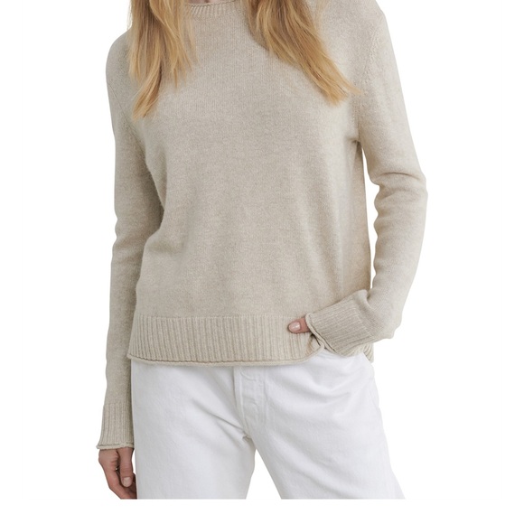 Jenni Kayne -Elegant Tan Crew Neck Sweater - Picture 3 of 7